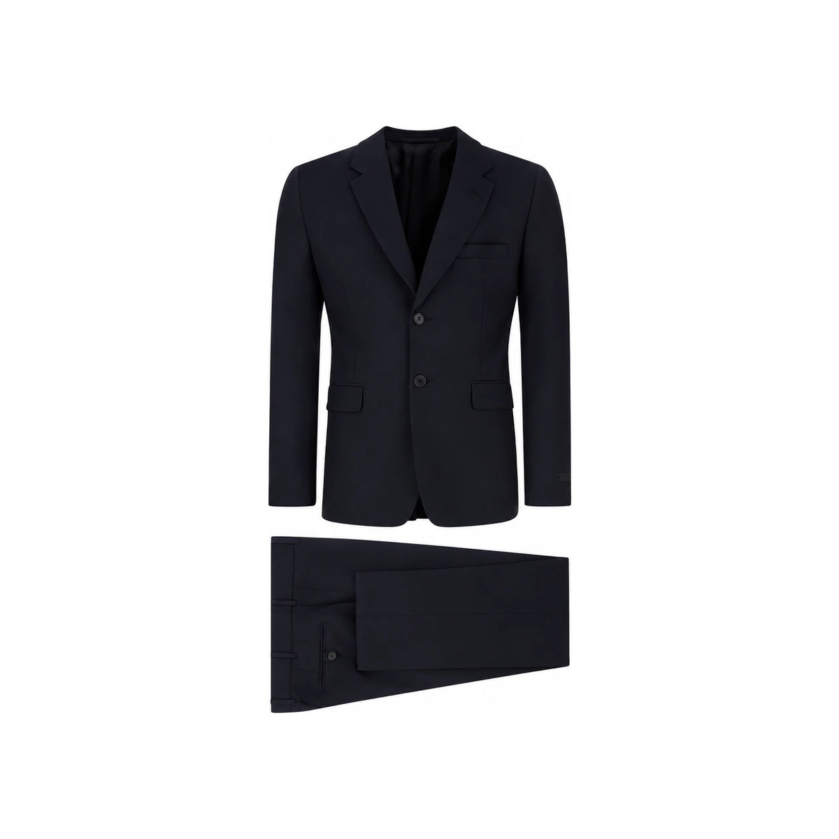 PRADA Black Wool Two-Piece Suit Set