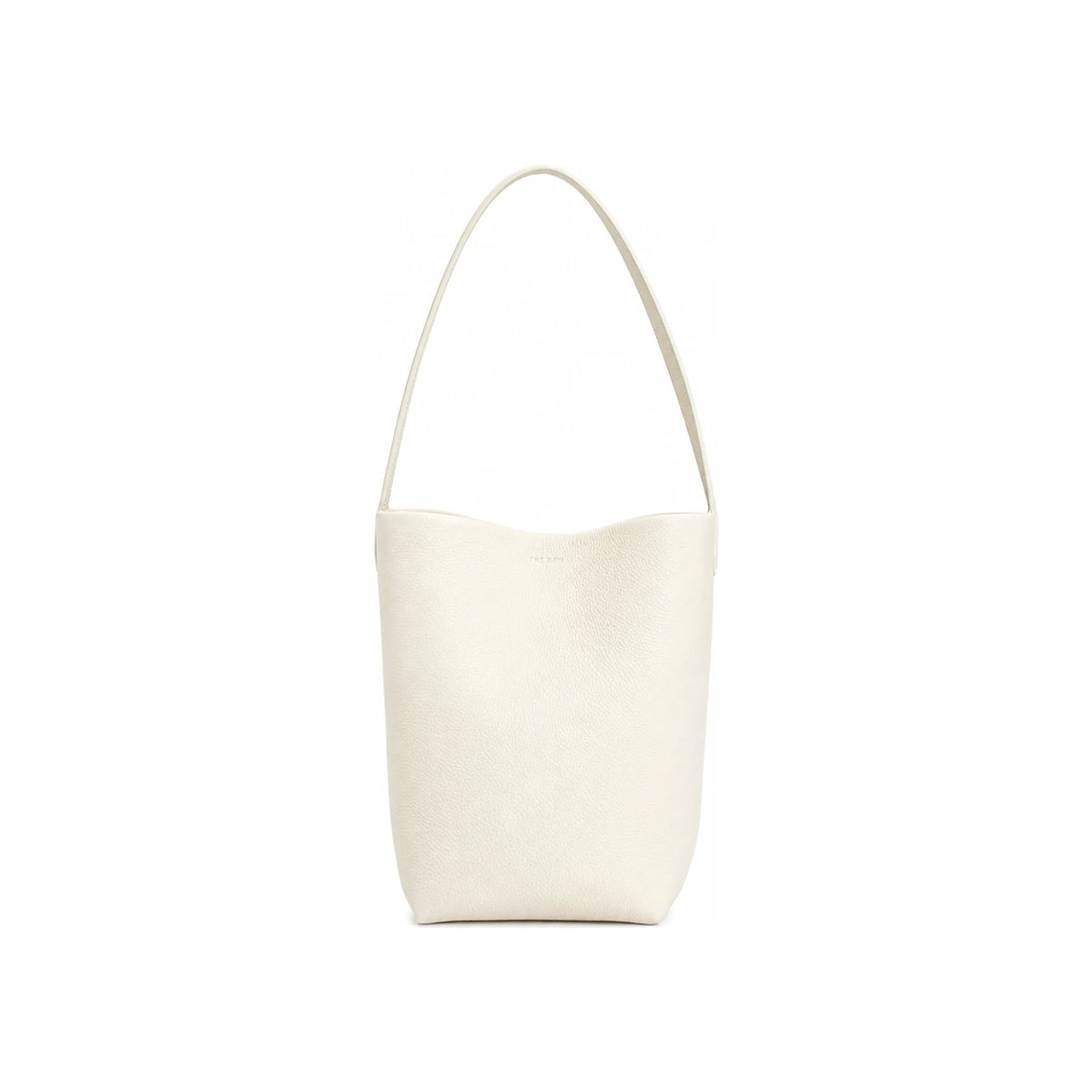The Row Black Leather NS Small Park Tote Bag W1314 L129