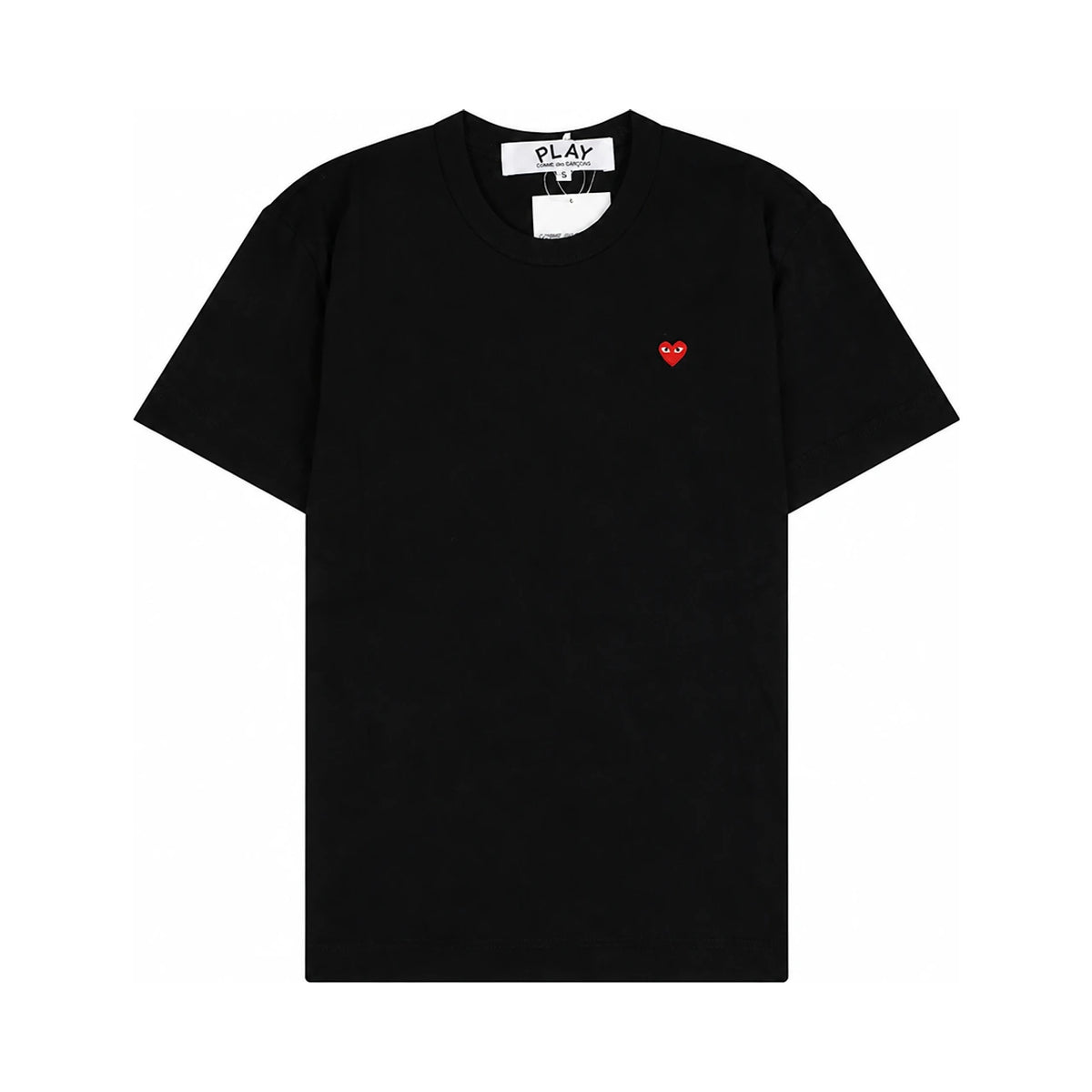 Comme des Garcons Small Red Heart Patch Unisex Short Sleeve T-Shir AX T304 051 1