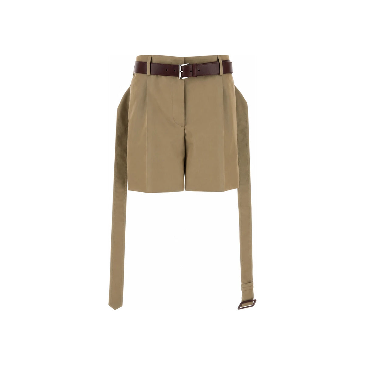 PRADA Black Wool Tailored High-Waisted Short Pants