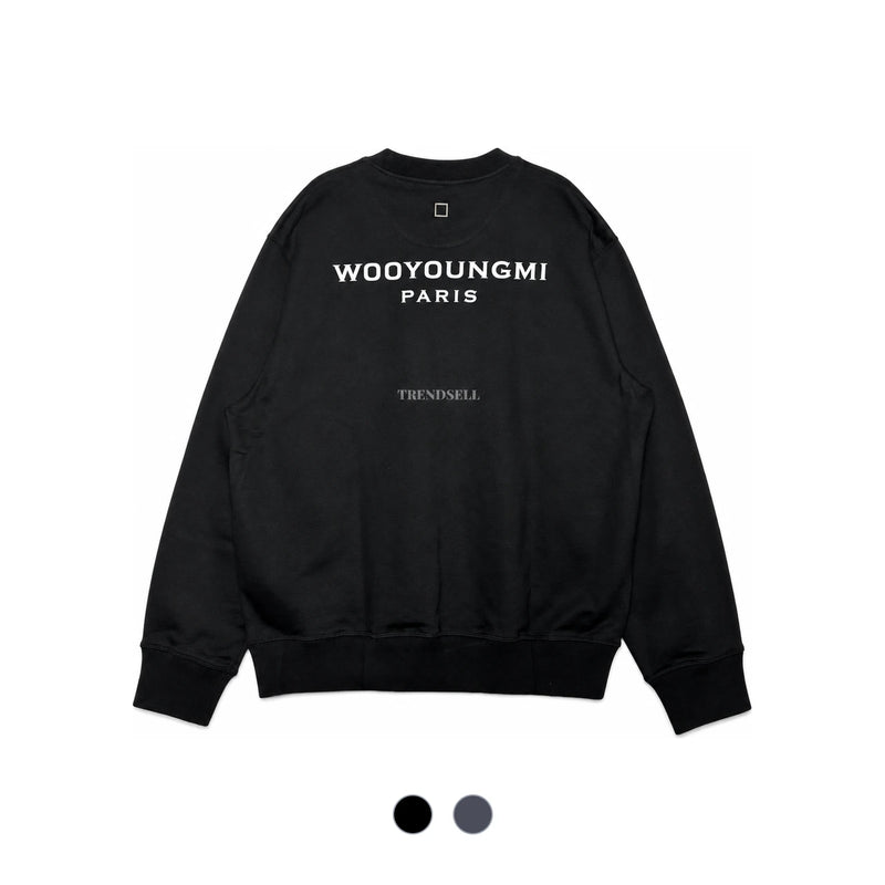 WOOYOUNGMI Back Logo Long Sleeve Sweatshirt Tee W243TS27