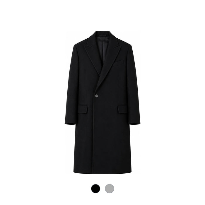 AURALEE Wool Overcoat for Men A23AC01KW KHAKI DOM