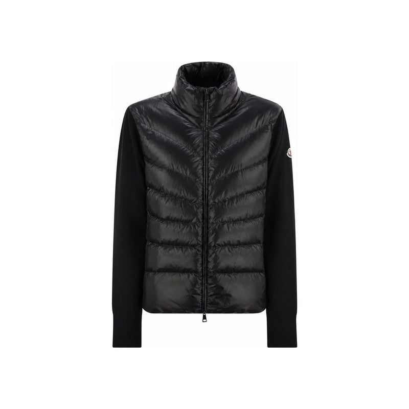 Moncler Tricot Knit Puffer Jacket Black