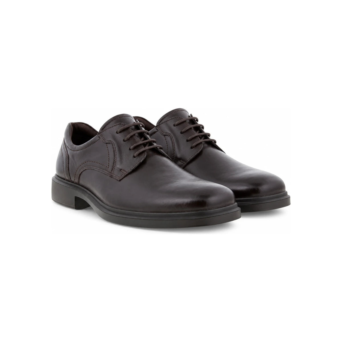 ecco Helsinki 2 Brown Leather Oxford Dress Shoes for Men
