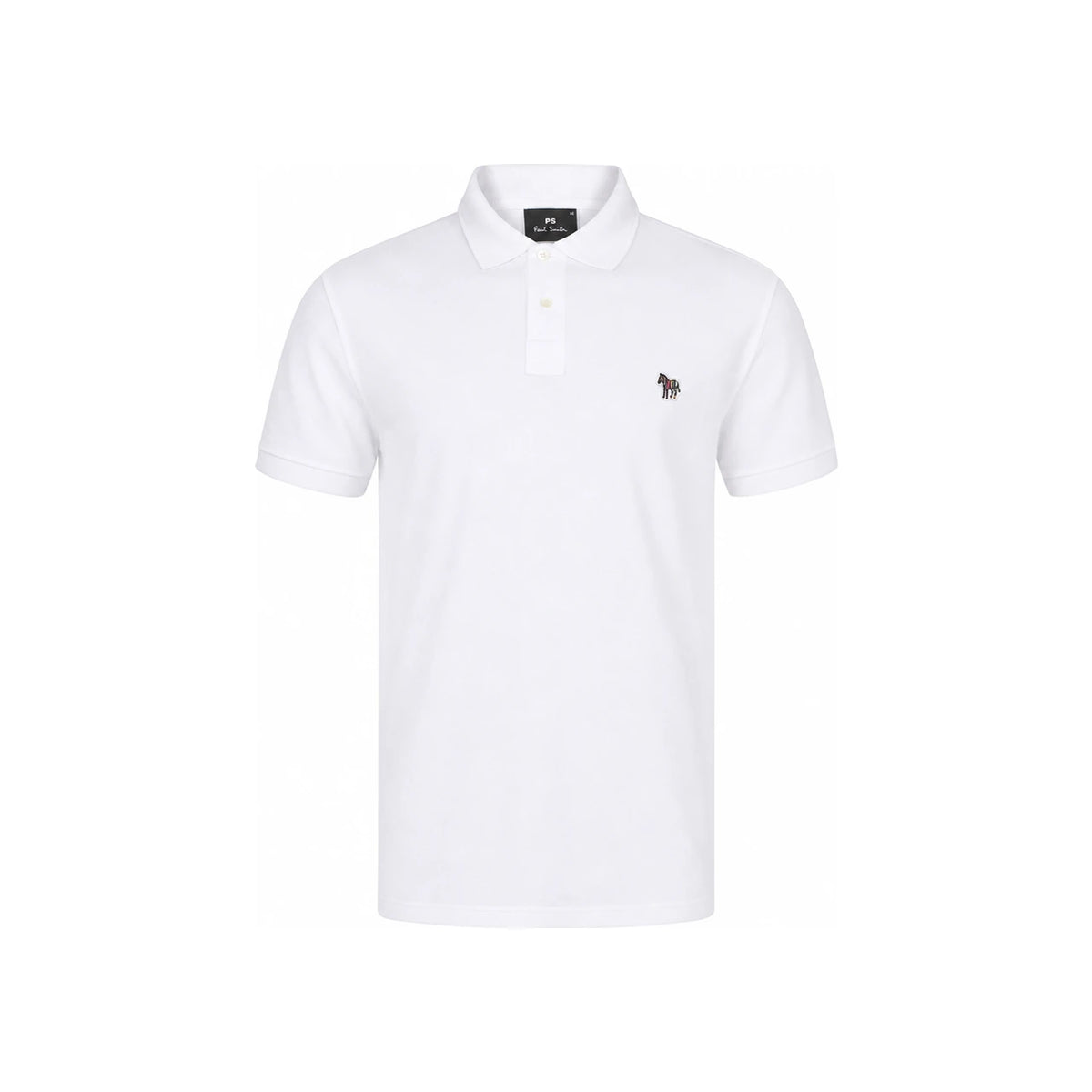 Paul Smith White Zebra Logo Polo Shirt for Men M2R183 KKZEBRA 01