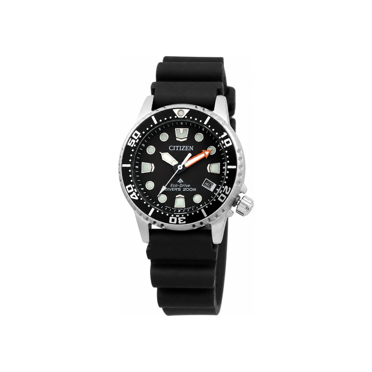 CITIZEN Promaster Eco-Drive Diver Watch Men Black Urethane Band Watch EO2020 08E