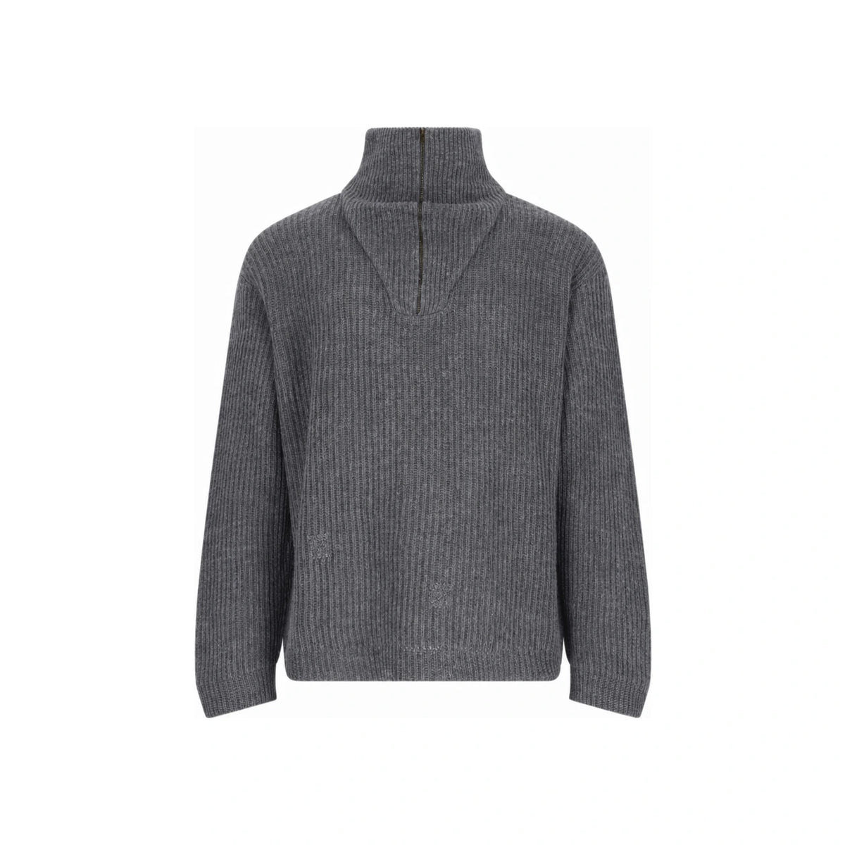 Maison Margiela Black Wool Turtleneck Sweater for Men