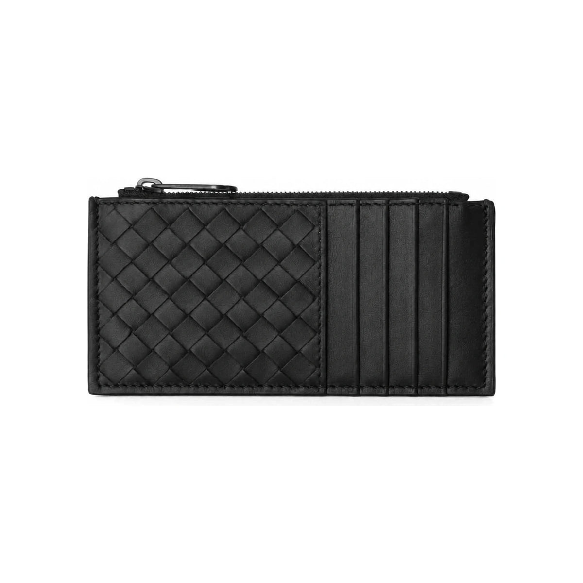 Bottega Veneta Intrecciato Leather Zip Card Holder for Men 566430 V47W1 1275