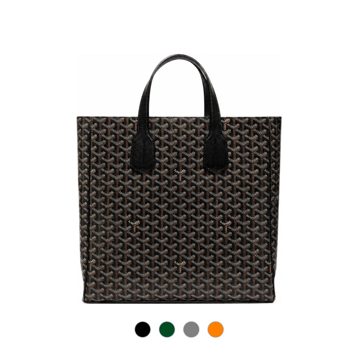 GOYARD Voltaire Black Leather Tote Bag VOLTA3MMLTY01CL01P