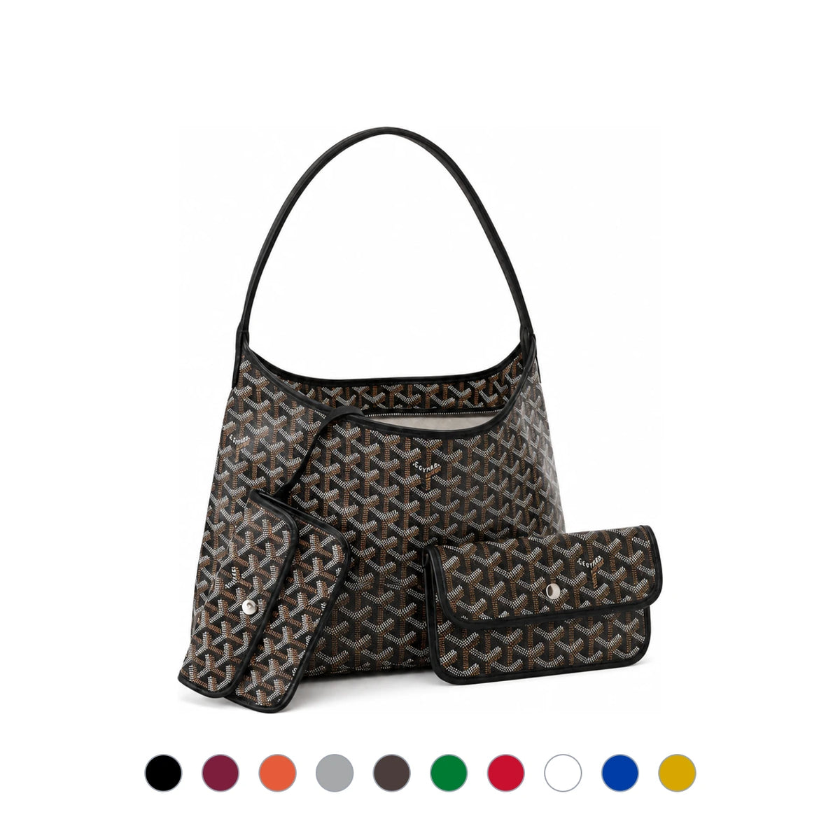 GOYARD Boheme Black Leather Tote Bag for Women