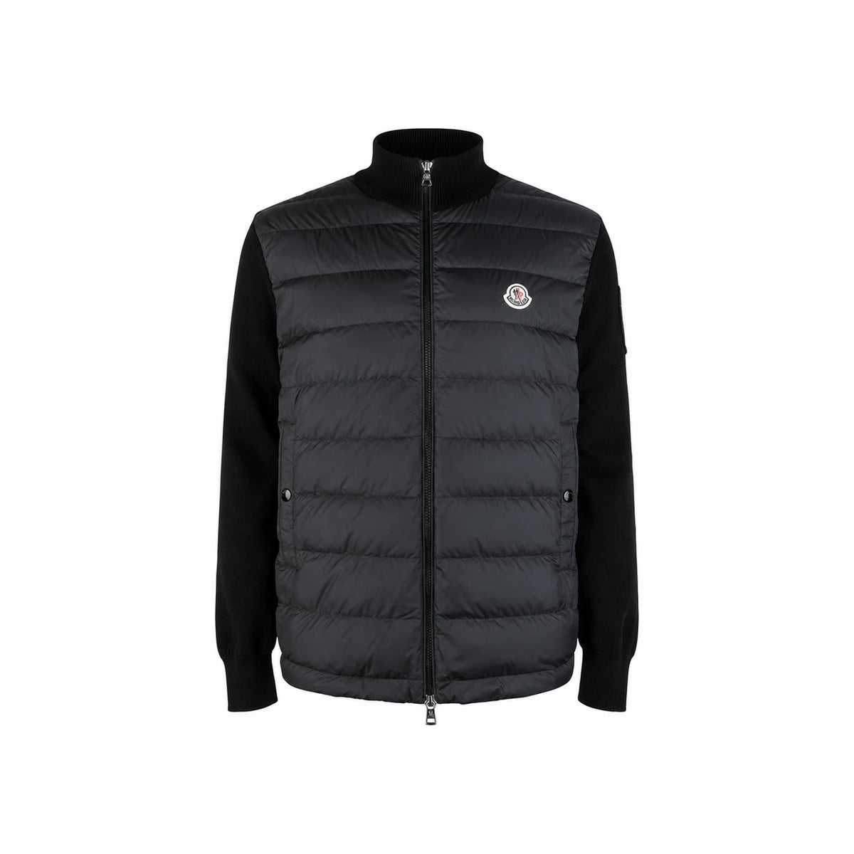 Moncler Men’s Tricot Mix Padded Zip-Up Cardigan