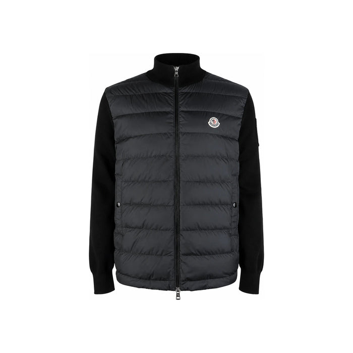 Moncler Men’s Tricot Mix Padded Zip-Up Cardigan