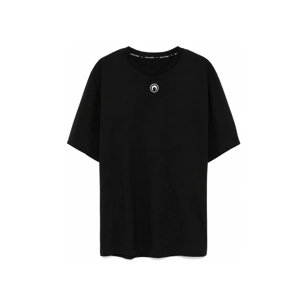 Marine Serre Black Short Sleeve T-Shirt MTT077ACJER0009BK99