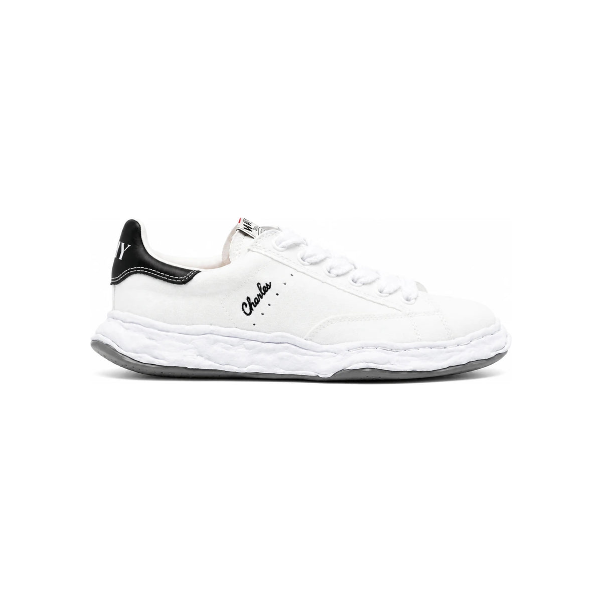 Maison Mihara Yasuhiro White Low-Top Leather Sneakers A12FW703WHITE DOM