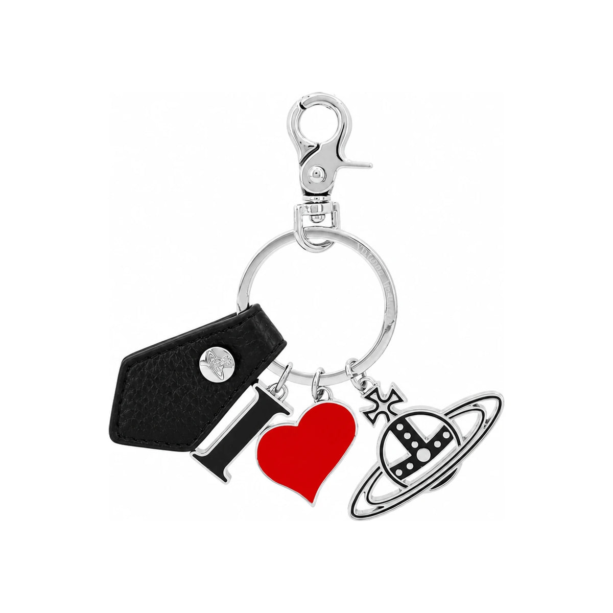 Vivienne Westwood I Love Orb Keyring Black Keychain Accessory