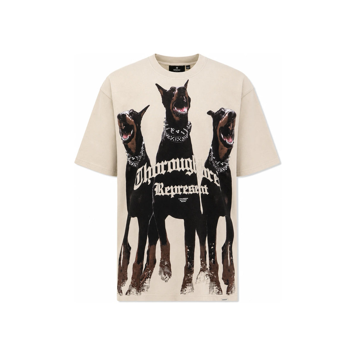 REPRESENT Short Sleeve T-Shirt MLM41135 002 VINTAGE WHITE DOM