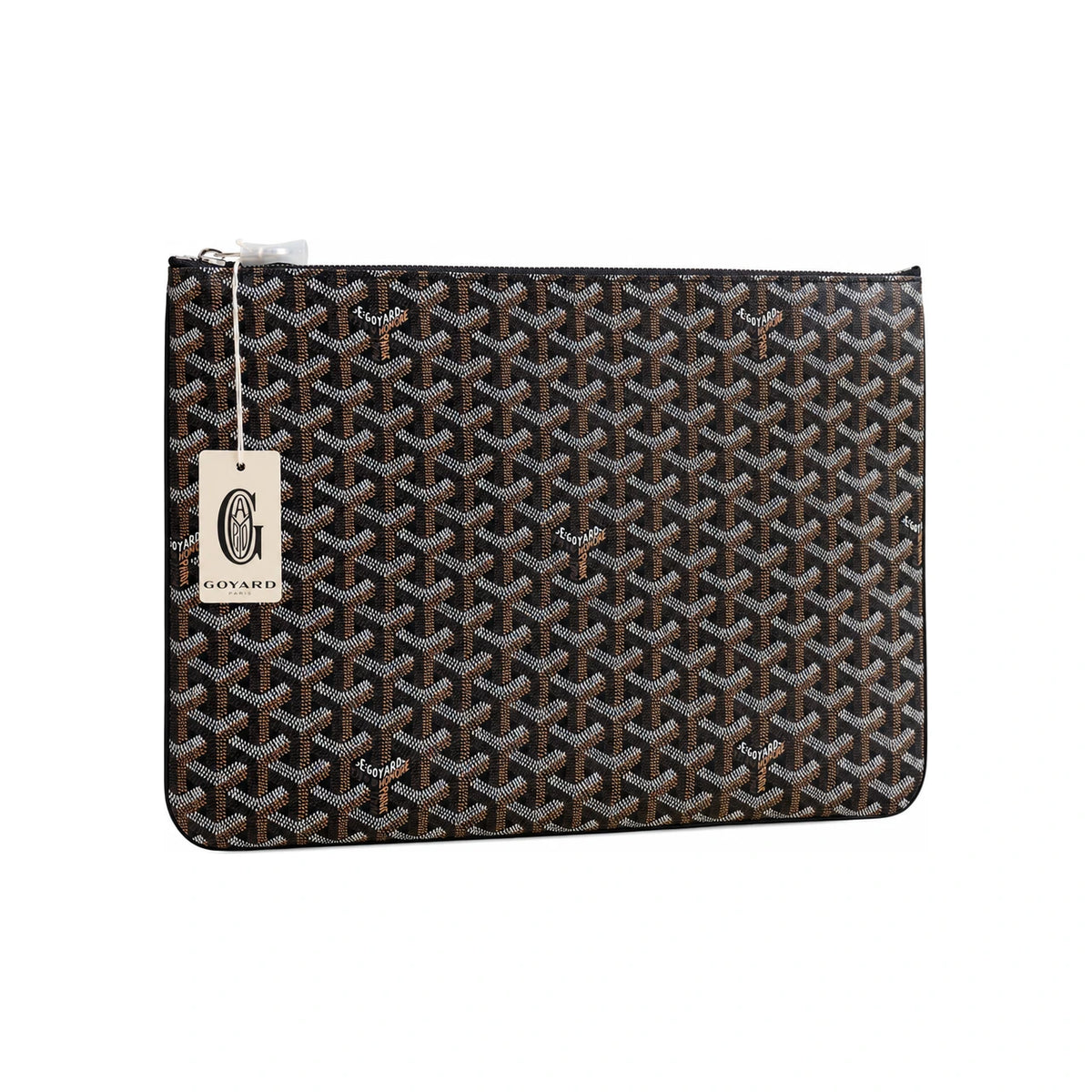 GOYARD Black Senat Clutch Pouch Women’s Leather Clutch