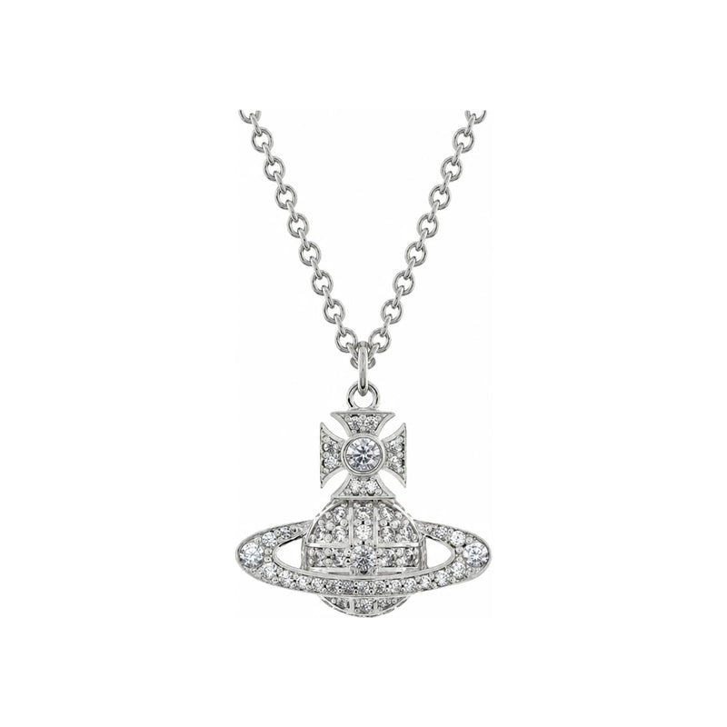 Vivienne Westwood Carmella Pendant Necklace for Women Silver Tone