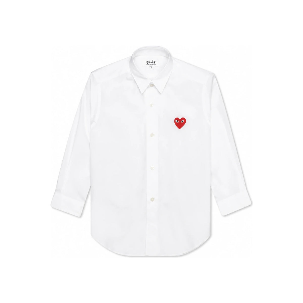 Comme des Garcons Heart Button-Up Shirt White Men's Top AZ B501 100 2