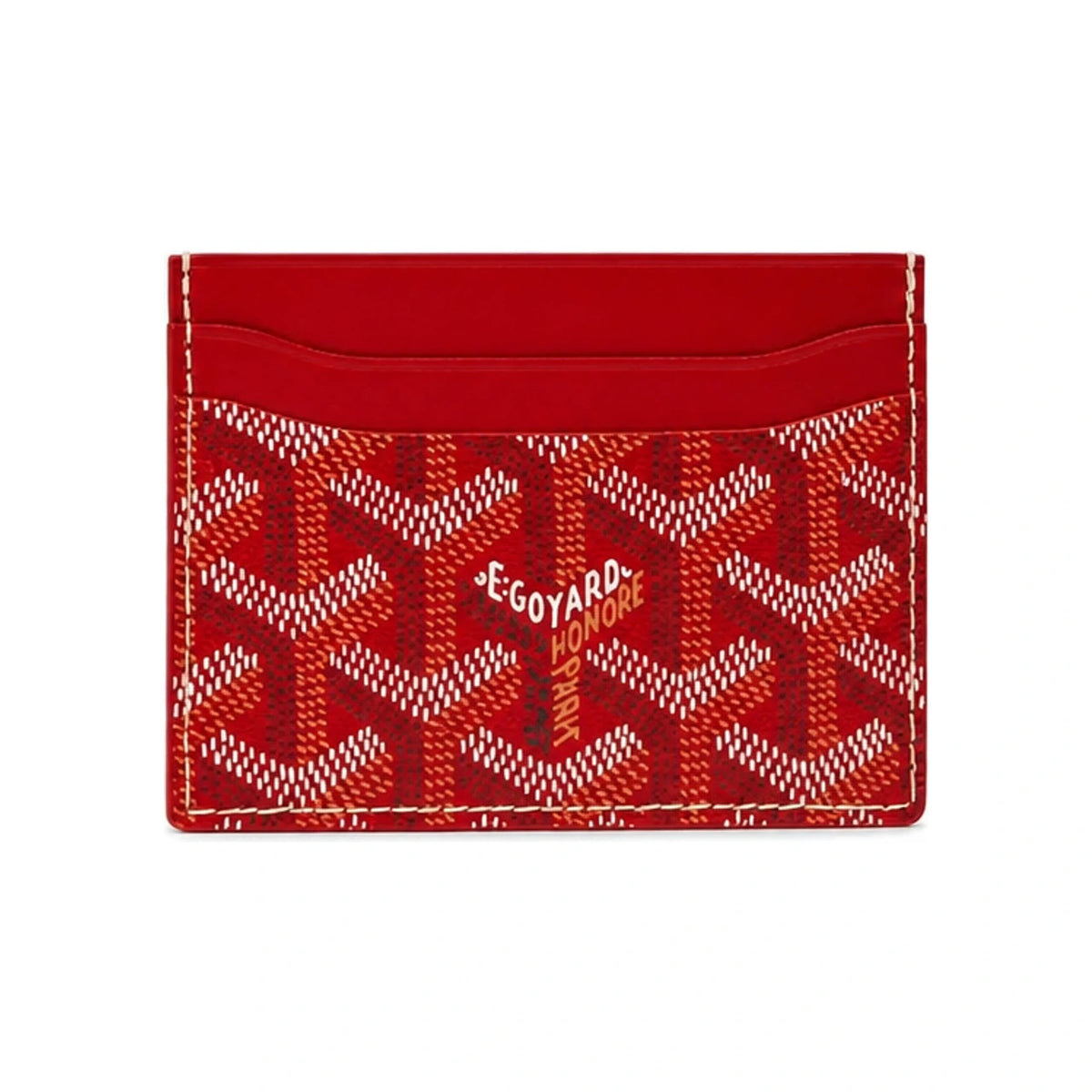 GOYARD Red Saint Sulpice Women’s Card Holder Wallet