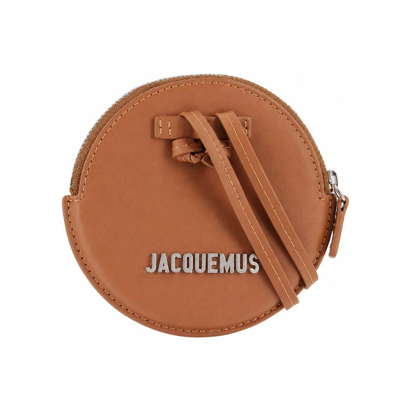 JACQUEMUS Brown Round Mini Crossbody Bag