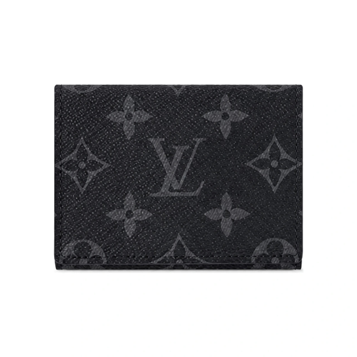 Louis Vuitton Monogram Eclipse Envelope Card Holder Wallet Unisex M12874