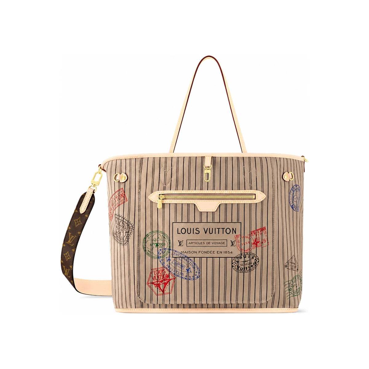Louis Vuitton Neverfull Bandoouliere Inside Out GM Shoulder Bag M11948