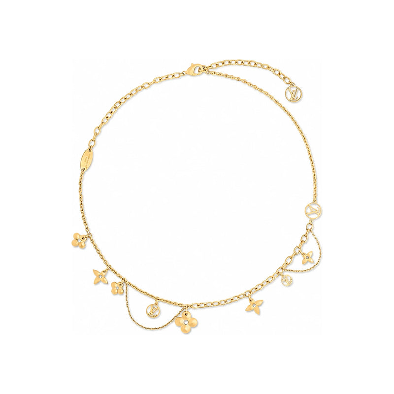 Louis Vuitton Blooming Supple Adjustable Necklace Gold-Tone 39-44cm