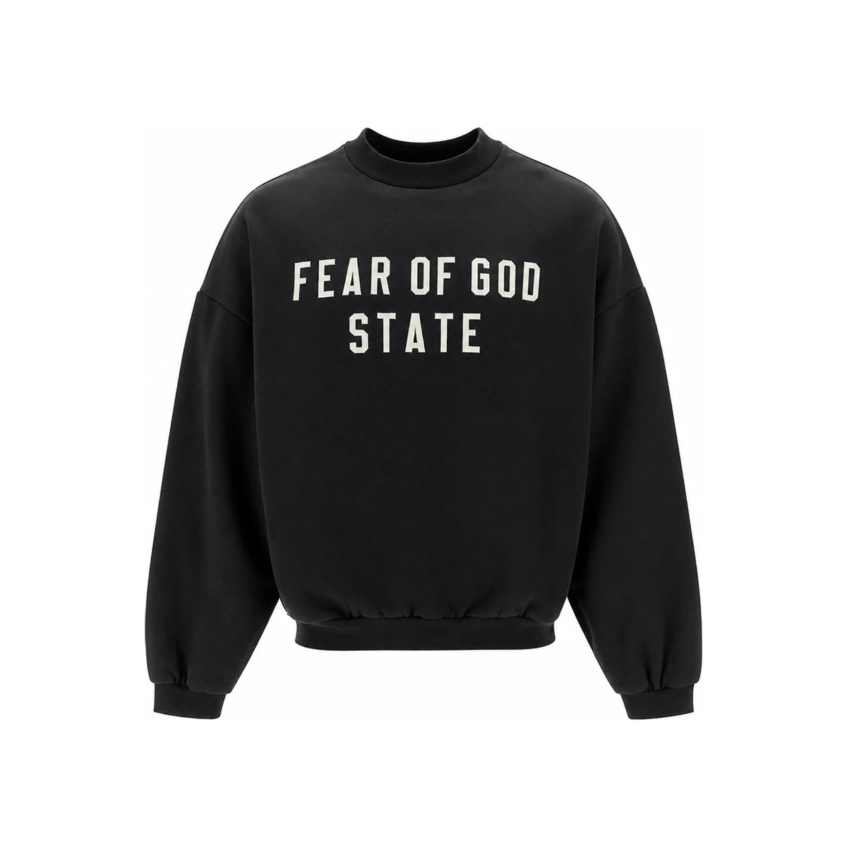 Fear of God Essentials Heavy Fleece State White Logo Oversized Swea 192BT246230F