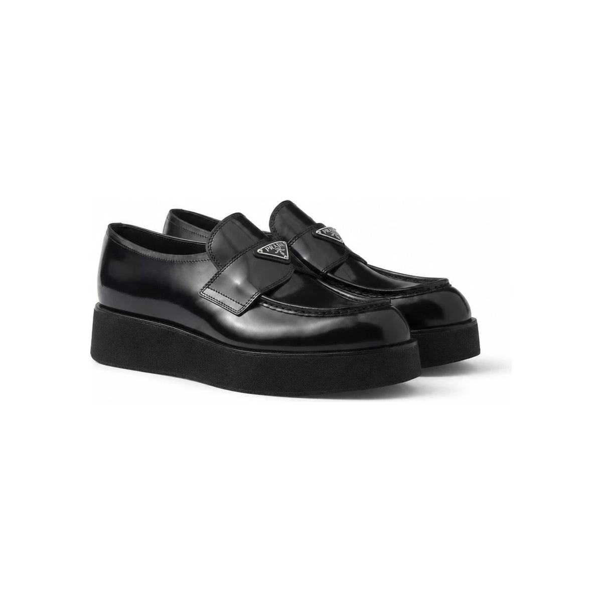 PRADA Brushed Leather Loafers 2DG147 055 F0002