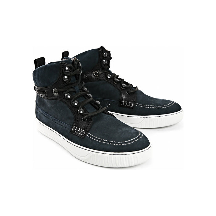 Lanvin Men's Nubuck High Top Sneakers AM5MMDSVNE6B1 20
