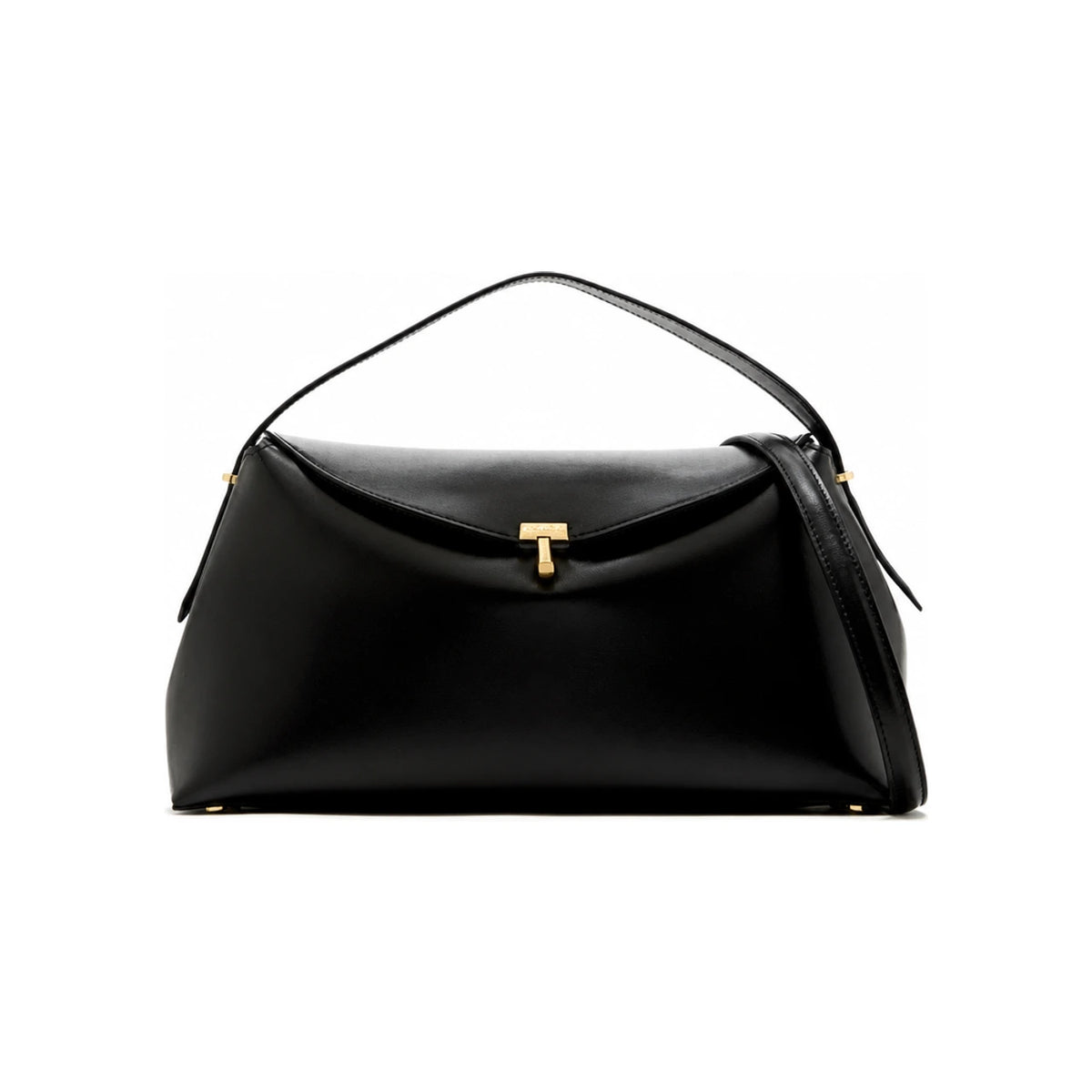 Toteme T-Lock Leather Top Handle Tote Bag 234 WLGBG417 LE0025 001