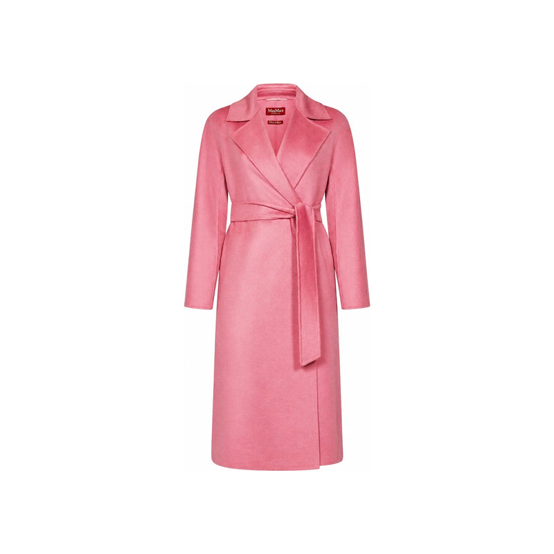 Max Mara Pink Belted Wool Coat 242601 6021 070