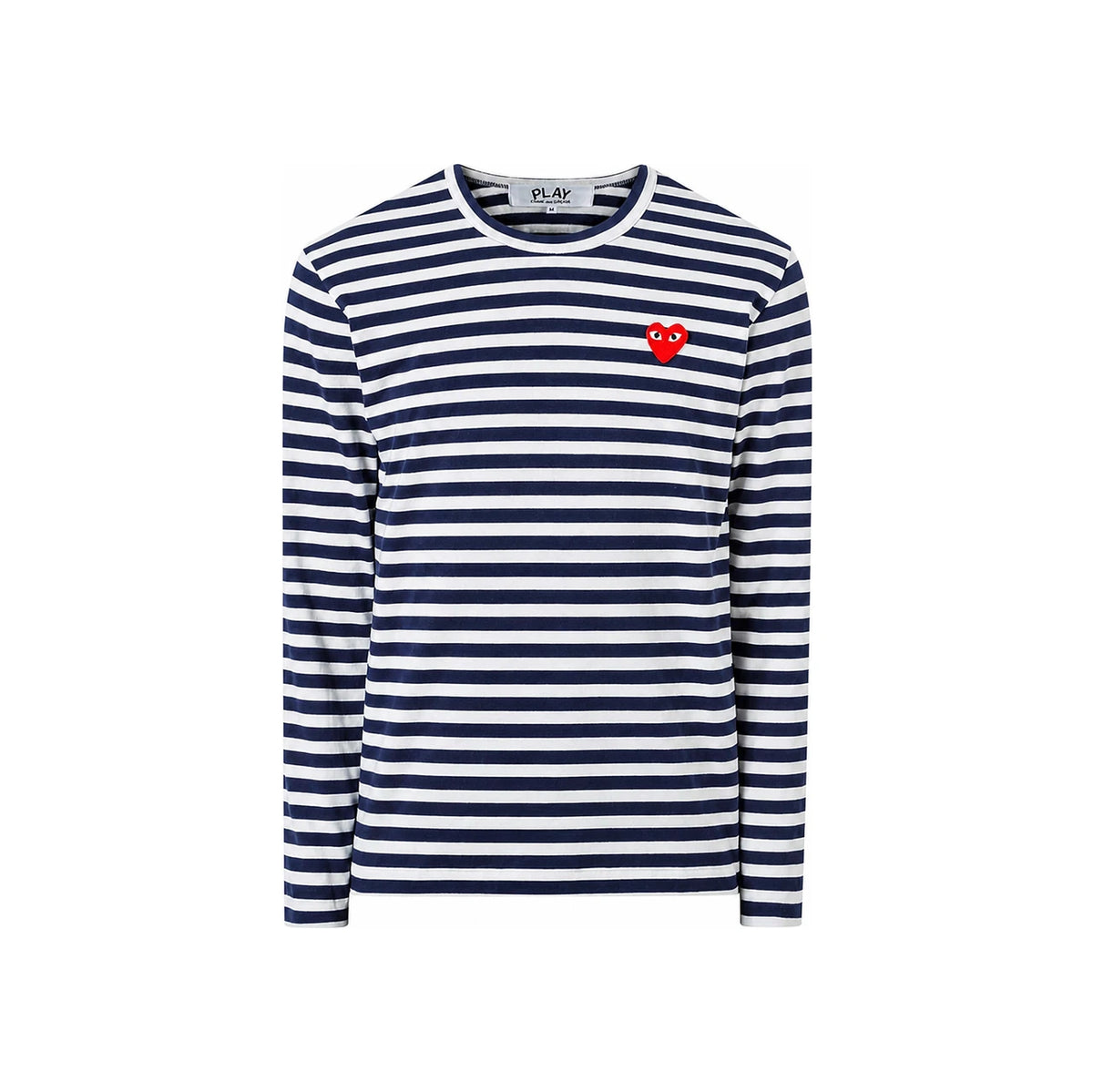 Comme des Garcons Red Heart Patch Stripe T-Shirt Men’s AZ T010 051 1