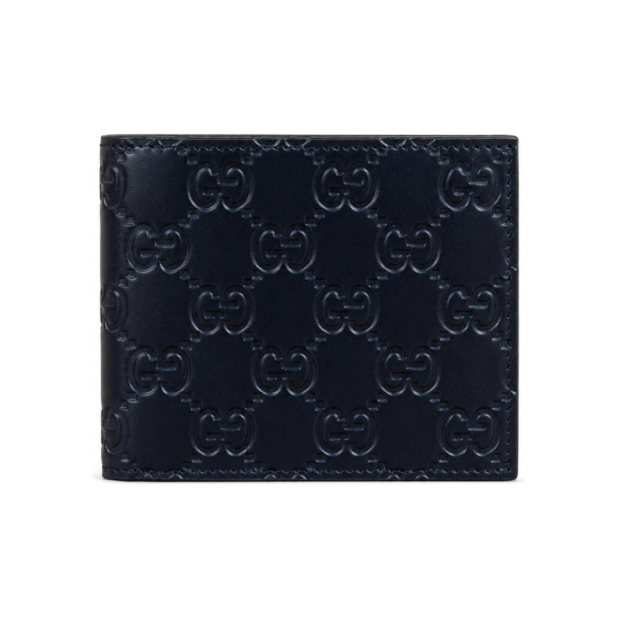 GUCCI Signature Guccissima Bifold Wallet Dark Navy 779836 CWC1N 4009