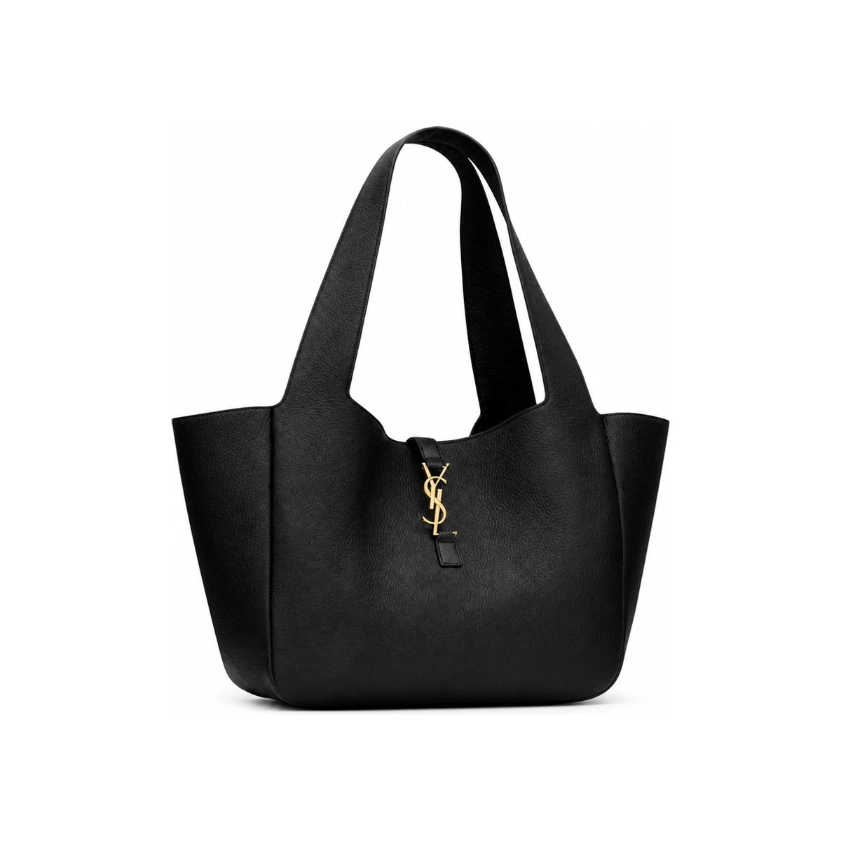 Saint Laurent Deer Skin Le 5A7 Tote Bag Black