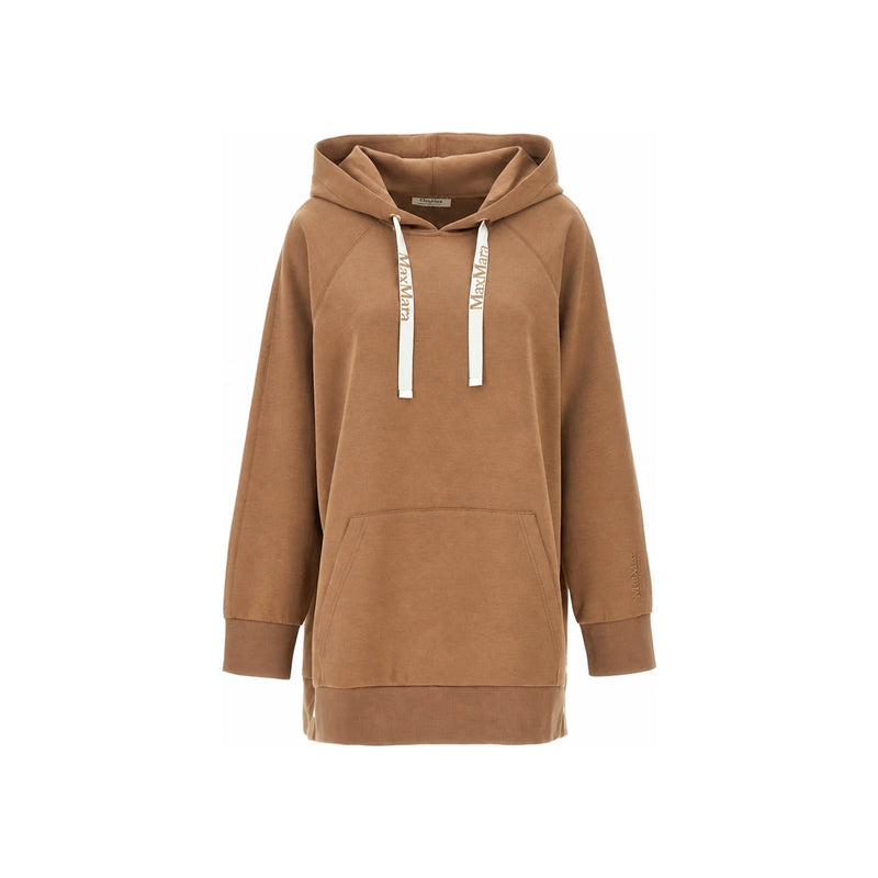 Max Mara Camel Drawstring Hoodie 2429946041 004