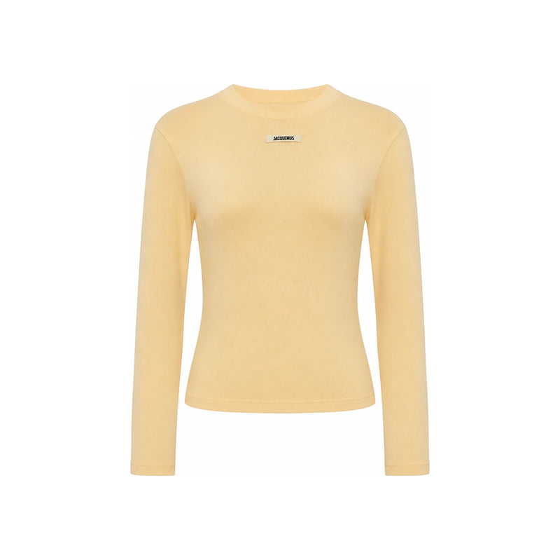 JACQUEMUS Women’s Black Long-Sleeve T-Shirt 241 JS155 2031