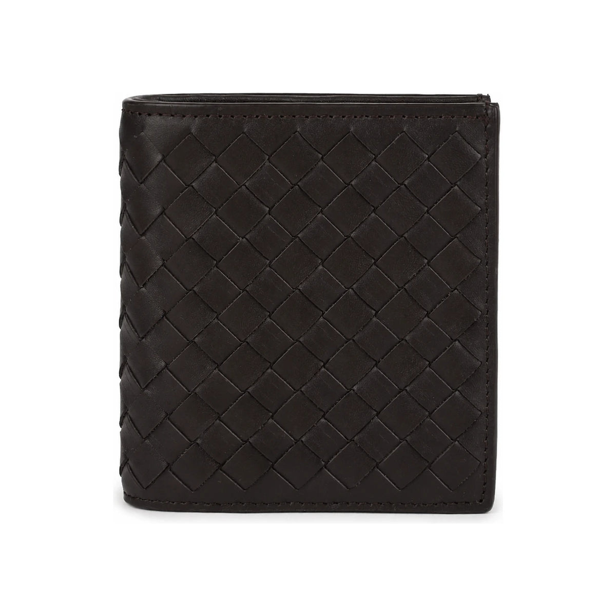 Bottega Veneta Intrecciato Leather Bifold Wallet Brown Men’s