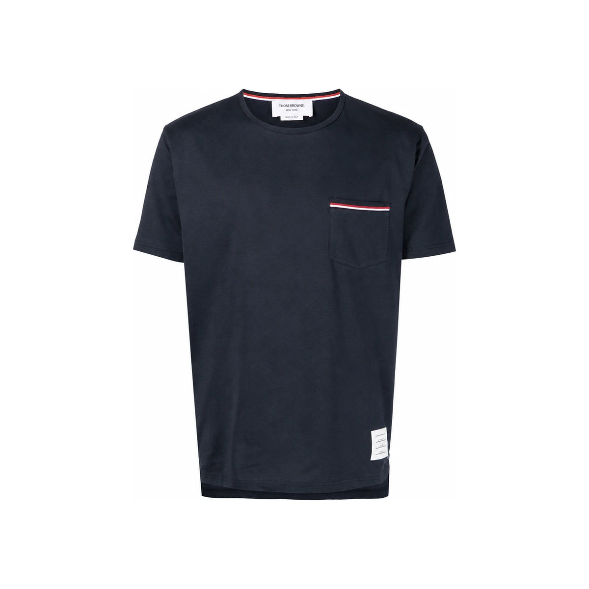 THOM BROWNE RWB Pocket Trim Medium Weight Jersey Cotton T-Shirt
