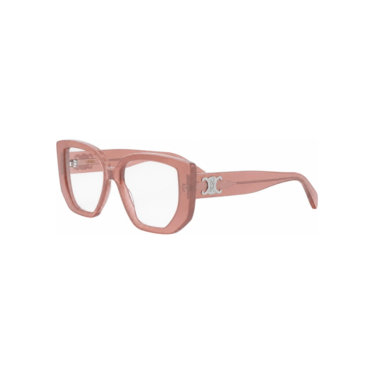 CELINE Triomphe Pink Thick Acetate Eyeglasses Unisex CL50146I 074