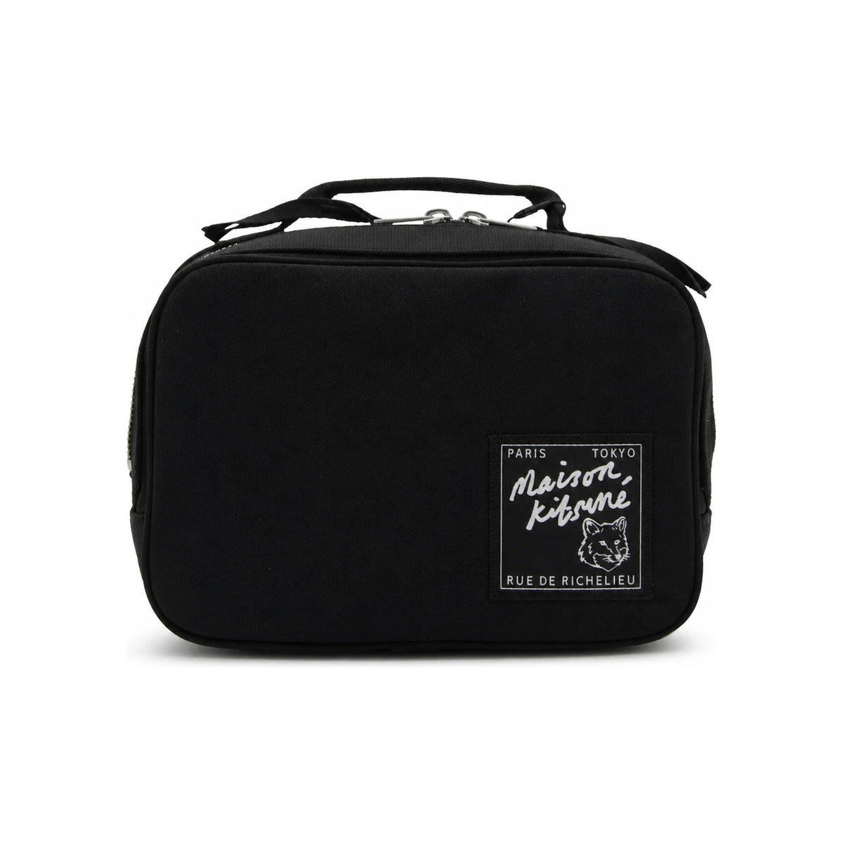 Maison Kitsune Traveler Belt Bag Hip Pack Black Nylon Unisex