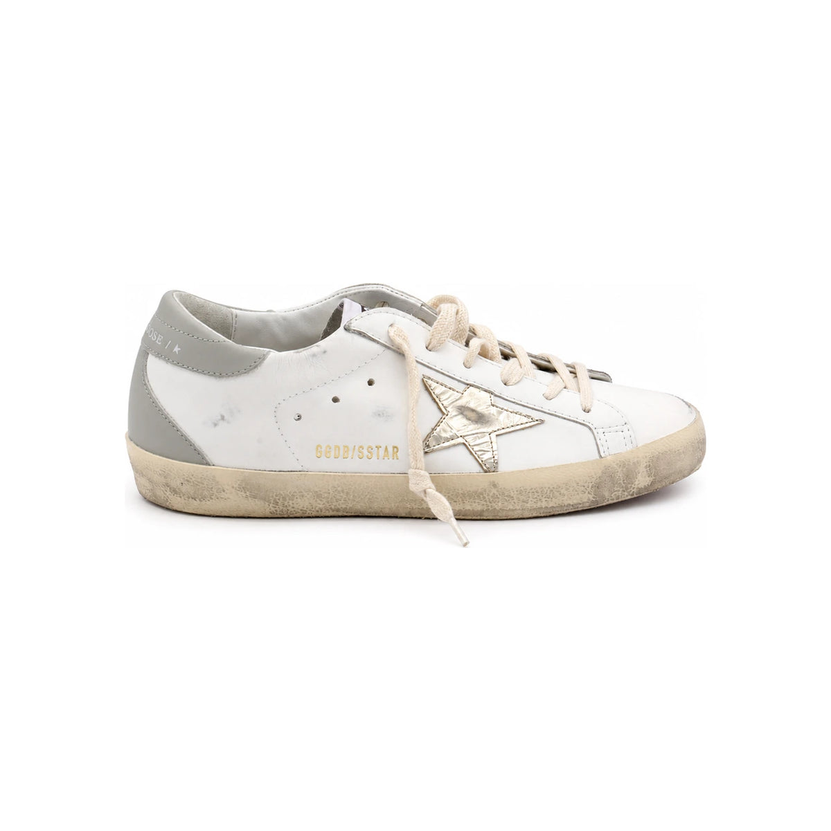 GOLDEN GOOSE Superstar Low-Top Sneakers White Gray Tab Wo GWF00102 F006844 12166