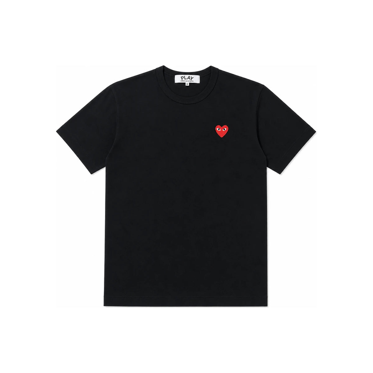 Comme des Garcons Red Heart Black Heart Black T-Shirt