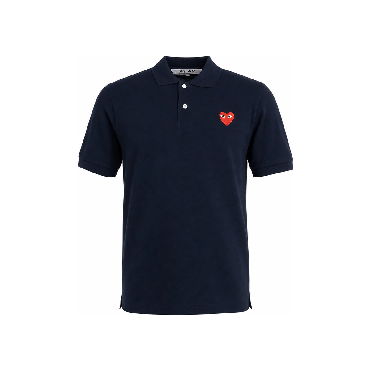 Comme des Garcons Red Heart Patch Polo Short Sleeve Unisex T-Shirt AX T006 051 2
