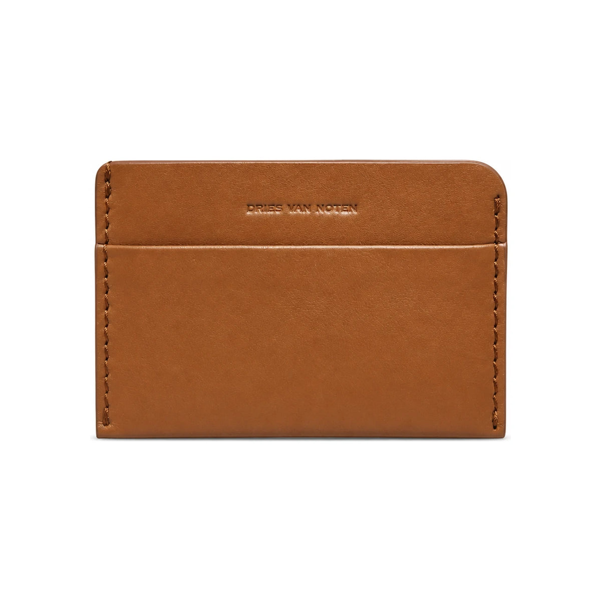 Dries Van Noten Tan Leather Card Case Cardholder 242 022100 199 712
