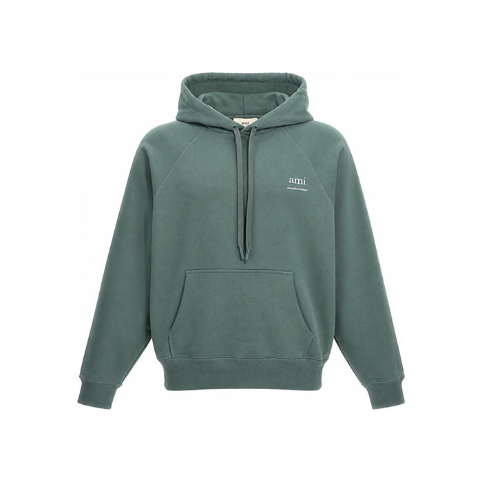 AMI Unisex Cotton Hoodie Sweatshirt Navy