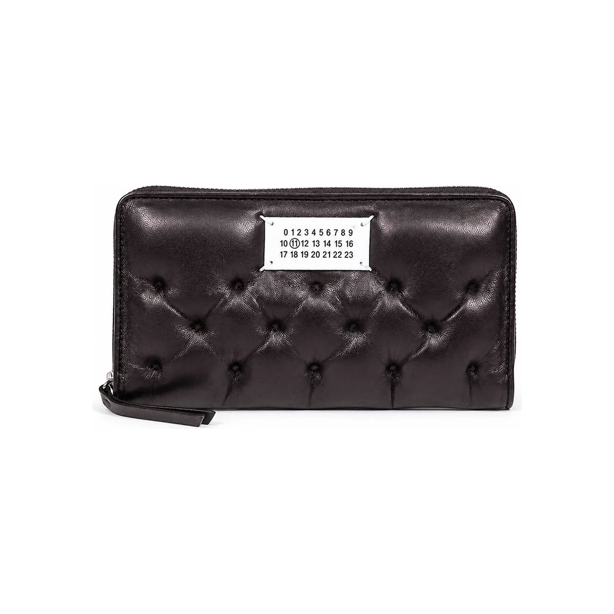 Maison Margiela Glam Slam Zip Long Wallet Black Leather