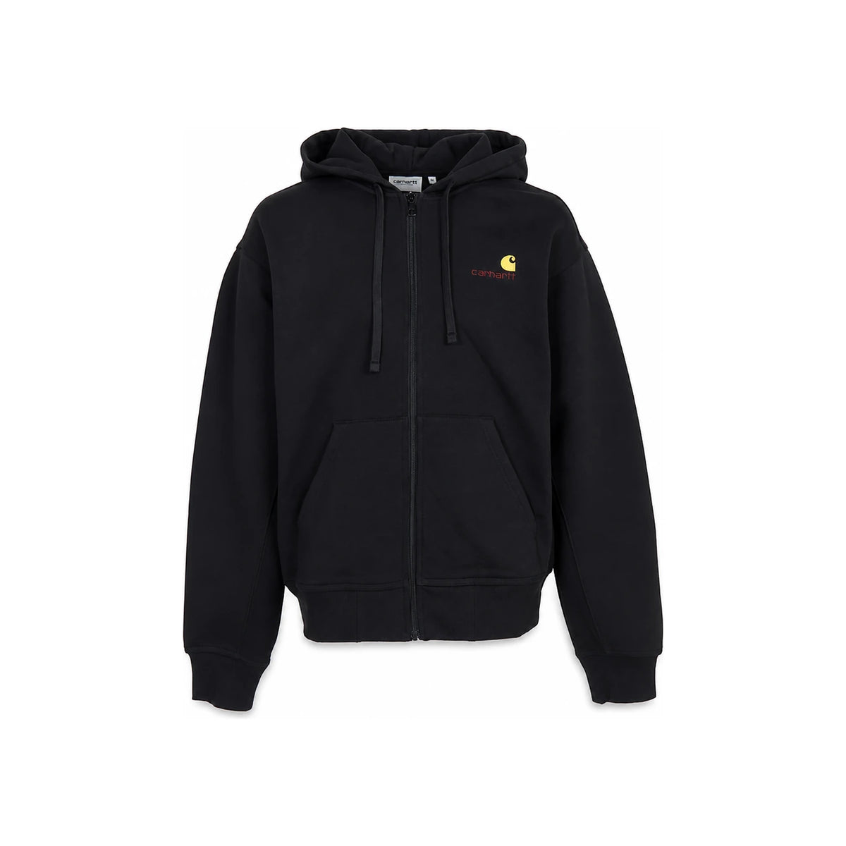 Carhartt Men's Black American Script Hooded Full-Zip Jacket I033063 89XX