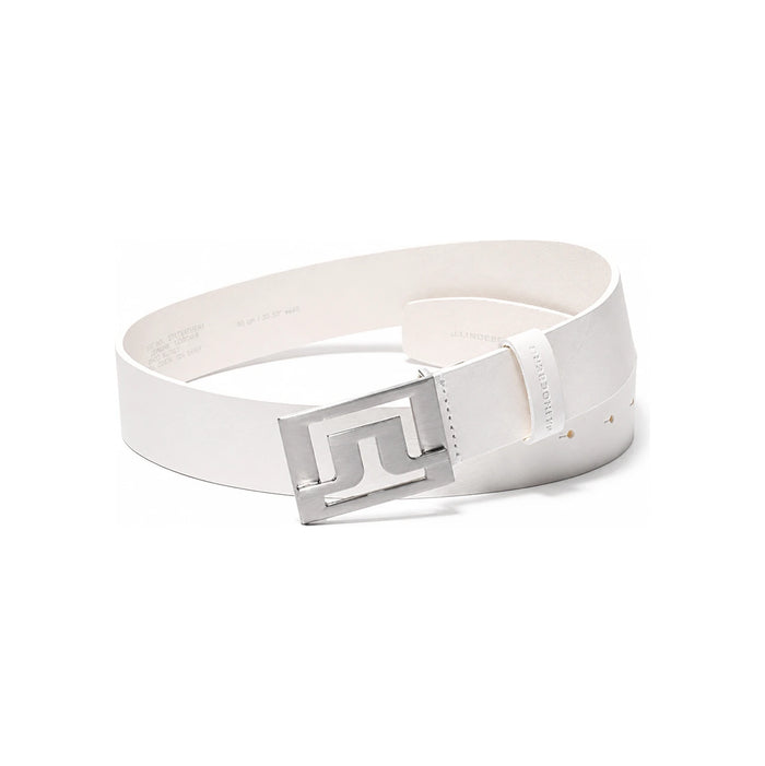 J LINDEBERG Leather Belt STUF9311281010000 WHITE DOM